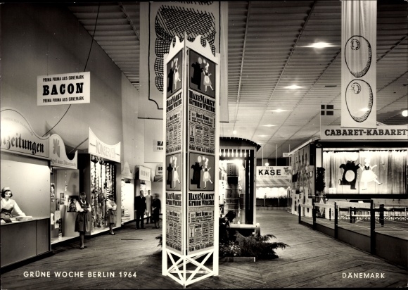 PC Berlin, Green Week 1964, Denmark, exhibition hall