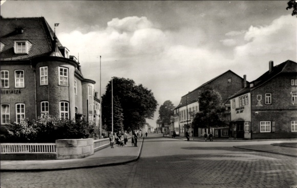Postcard Bad Langensalza in Thuringia, city view, buildings, street view, no personalities, H