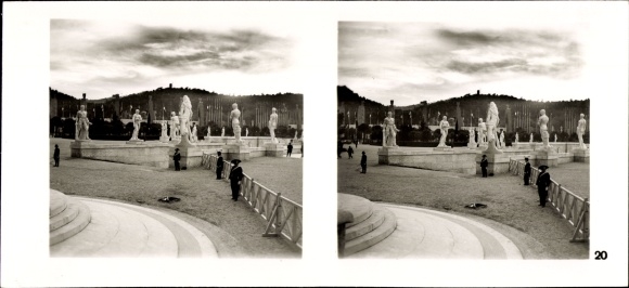 Stereo Photo Hitler Mussolini, The Fuhrer&#39;s State Visit to Italy, No. 20 Forum Mussolini