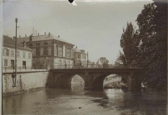 Original photo of Saarburg in Lorraine, part of the Saar, Saarbrücke, around 1900