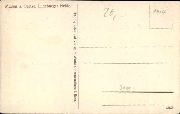Postcard Müden Örtze Faßberg Lüneburger Heide, farmer&#39;s forest, Schnucken herd, juniper landscape
