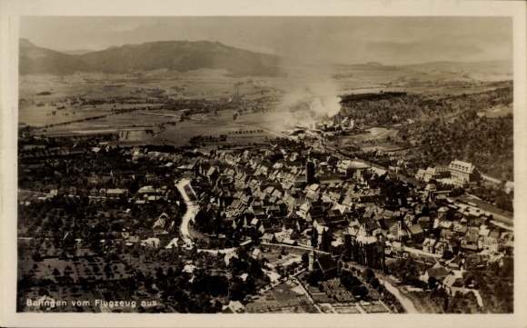 Postcard Balingen in Württemberg, aerial photograph