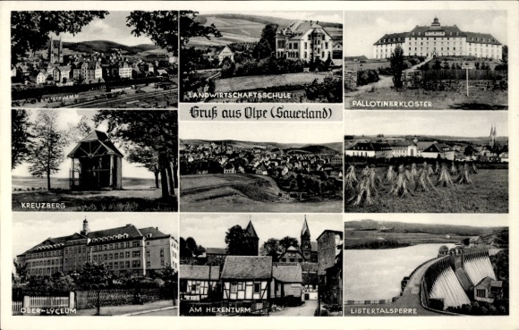 Ansichtkaart Olpe Sauerland, Kreuzberg, Am Hexenturm, locatie