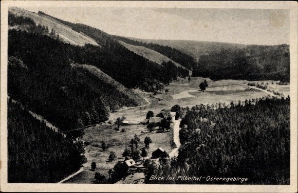 Postcard Oberpöbel Dippoldiswalde Saxony, Pöbeltal