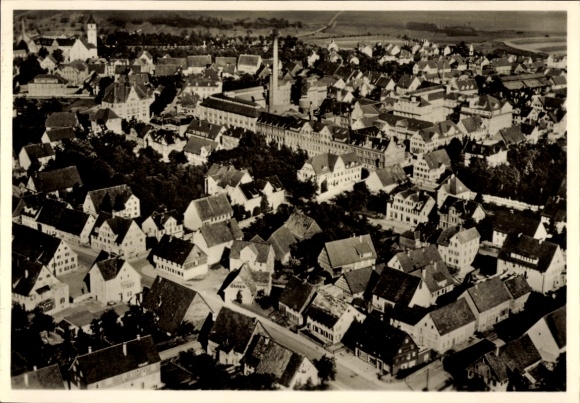 Ak Trossingen auf der Baar, Fliegeraufnahme