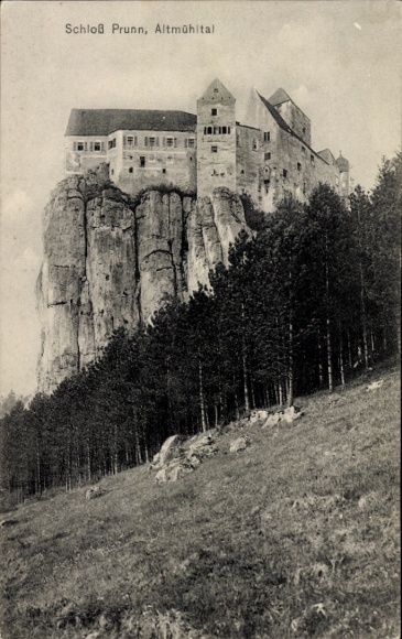 Ak Prunn Riedenburg in Niederbayern, Schloss, Altmühltal