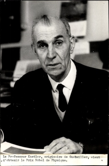Photo Professor Alfred Kastler, Nobel Prize in Physics