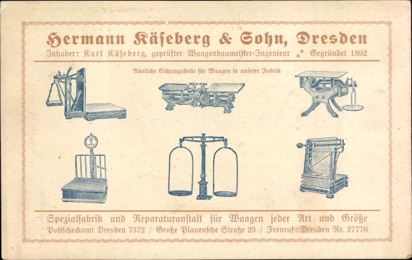 KP Dresden, Hermann Käfeberg i syn, mistrz budownictwa, Große Plauensche Straße 23
