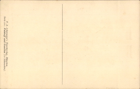 Papierknipkunstenaar Ak Konewka, Paul, mevrouw Fluth en mevrouw Page met zoon