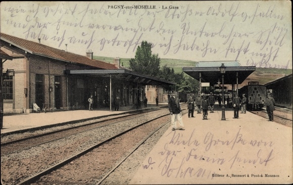 Ak Pagny sur Moselle Meurthe et Moselle, Interieur de la Gare