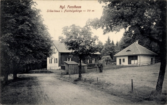 Postcard Tröstau in the Fichtelgebirge, Silberhaus, Kgl. Forsthaus