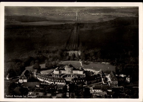Stuttgart, Solitude Palace, aerial photograph