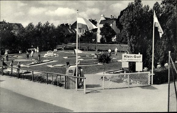 Postcard Kellenhusen in Ostholstein, miniature golf course, small golf
