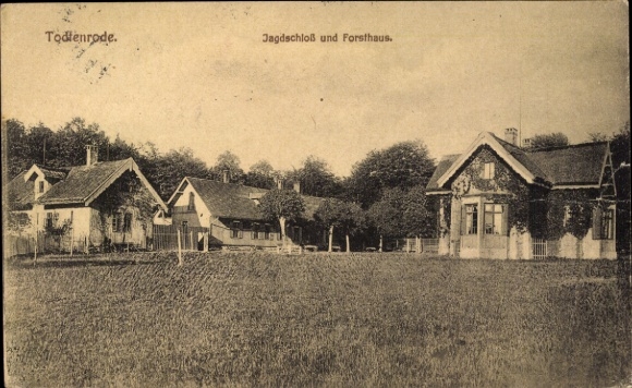Postcard Altenbrak Thale in the Harz Mountains, hunting lodge and forester's house Todtenrode