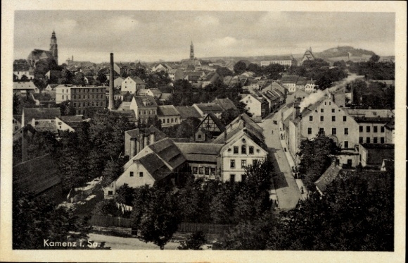 Ak Kamenz Sachsen, Stadtpanorama