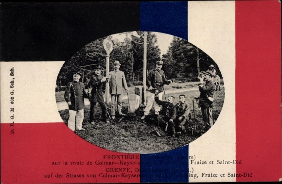 Passepartout PC Lothringen Vosges, German French Border, Colmar, Fraize, Saint Die