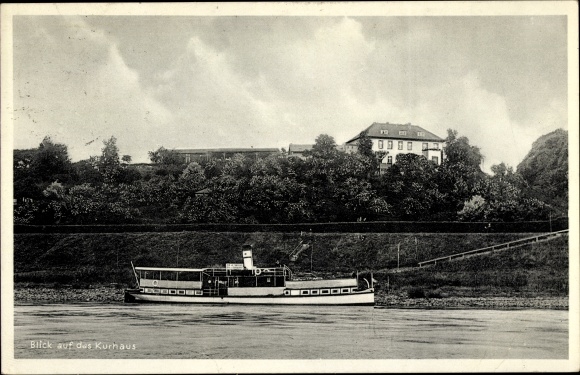 PC Achim on the Weser, Badener Berg, Kurhaus Weserblick, ship