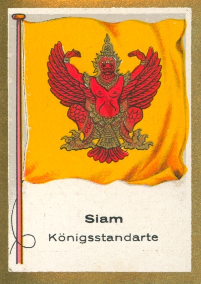 Sammelbild Josetti Bilder, Welt in Bildern, Bild 232, Siam, Königsstandarte