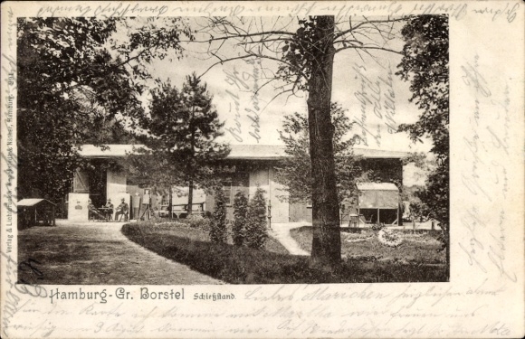 Postcard Hamburg Groß Borstel, shooting range