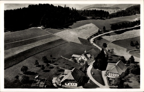 Postcard Schlechtbach Schopfheim in the Black Forest Baden, aerial photograph