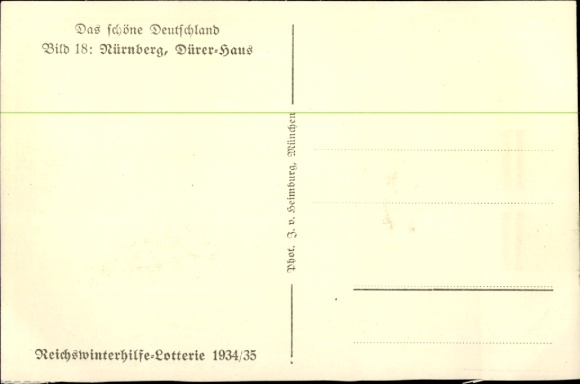 PC Nuremberg, Dürerhaus, WHW 1934/35, The beautiful Germany, picture 18
