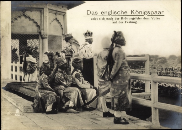 PC Delhi India, George V, King of Great Britain, Mary of Teck, after the coronation ceremony