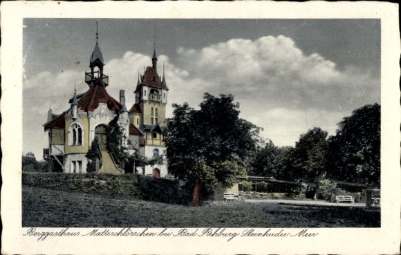 Postcard Bad Rehburg Lower Saxony, Berggasthaus Matteschlösschen