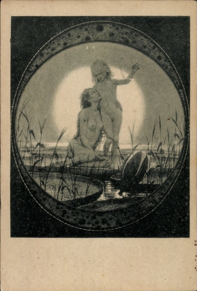 Art Nouveau Artist Postcard Fidus, From Heaven