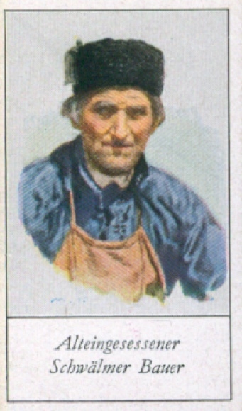 Sammelbild Die Völker Europas, Ein Beitrag zur Rassenkunde, 126 Alteingesessener Schwälmer Bauer