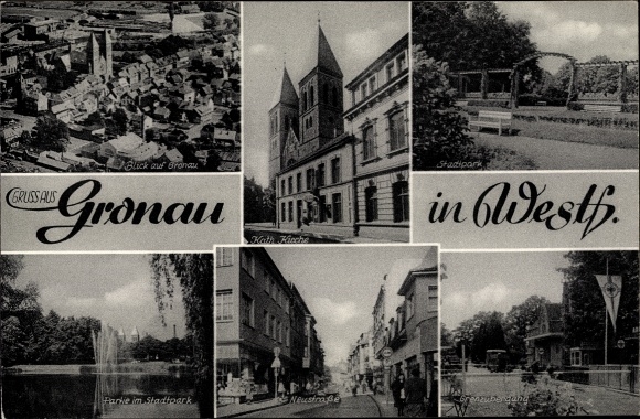 PC Gronau in Westphalia, Catholic Church, Neustrasse, border crossing