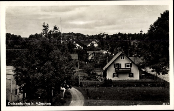 Postcard Deisenhofen Oberhaching Oberbayern, view of the town