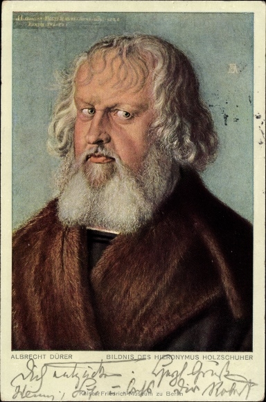 Artist PC Dürer, Albrecht, portrait of Hieronymus Holzschuher