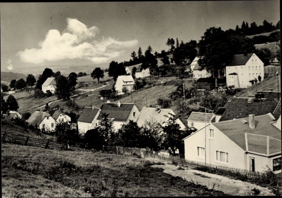 Ansichtkaart Mauersberg Großrückerswalde in het Ertsgebergte, uitzicht op de stad