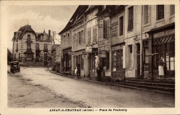 Ak Ainat le Chateau Allier, Place du Faubourg, Charcuterie, Coiffeur