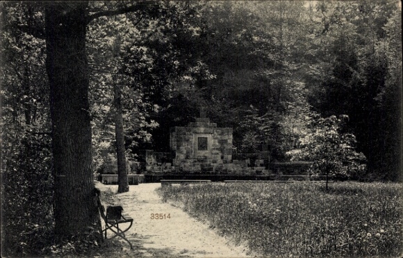 Ak Bad Bibra im Burgenlandkreis, Kaiser Wilhelm Denkmal
