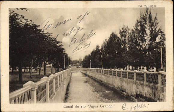 Ak São Tomé St. Thomé, kanaal, rivier Agua Grande
