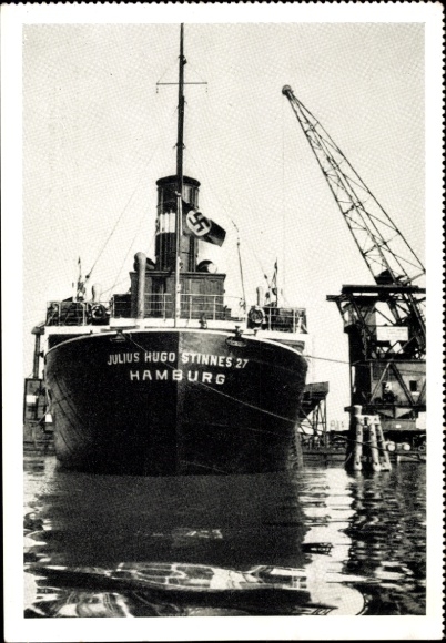 Ak Hamburg, Dampfer Julius Hugo Stinnes