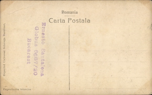 Postcard Romania, woman in traditional costume