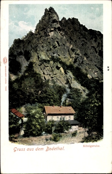 Ak Thale im Harz, Bodetal, Königsruhe