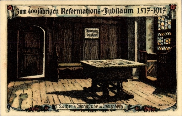 Artysta lito Kallista, Wittenberga, salon Lutra, rocznica reformacji 1917