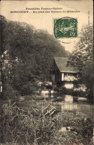 KP Boncourt Kanton Jura, Au pied des Ruines de Milandre