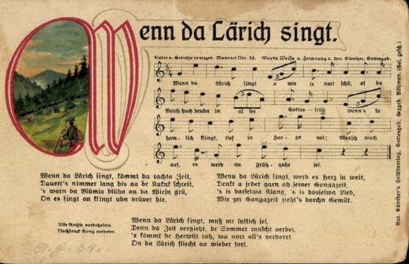 30 song cards, Anton Günther