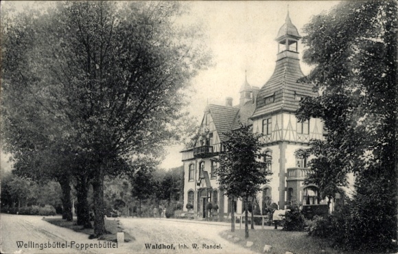 Postcard Hamburg Wandsbek Wellingsbüttel Poppenbüttel, Waldhof