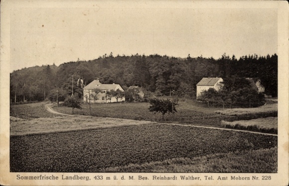 Postcard Herzogswalde Wilsdruff Sachsen, view of Sommerfriche Landberg