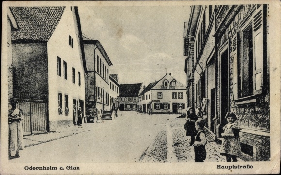 Ansichtkaart Odernheim am Glan Rijnland-Palts, hoofdstraat