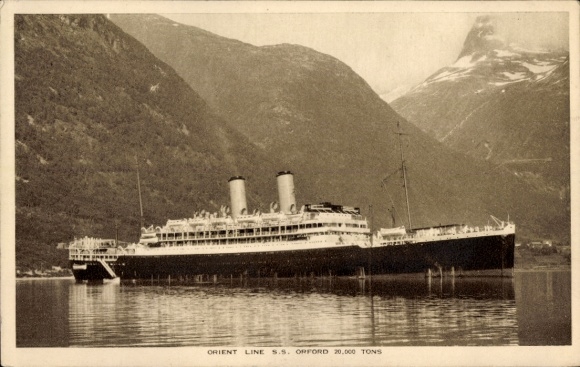 Ak-schip SS Orford, Orient Line