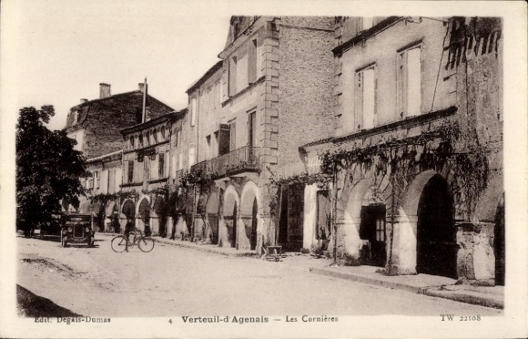 Ak Verteuil-d'Agenais Lot et Garonne, les Cornieres
