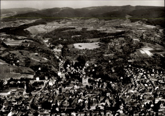 Postcard Bensheim on the Bergstraße Hesse, aerial photograph