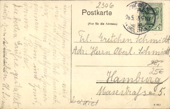 Postcard Holm Ostseebad Schönberg in Holstein, restaurant, garden
