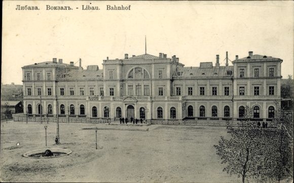 Ak Liepaja Libau Letland, treinstation